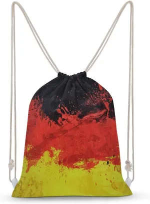 Flag of Germany Fashion Drawstring Backpack Waterproof Travel Sports Gym Bag Unisex
