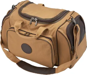 Flight Outfitters Unisex Bush Pilot Duffel Hand/Shoulder Carry Canvas & Leather Plane Travel Luggage Aviation Gear Flight Bag