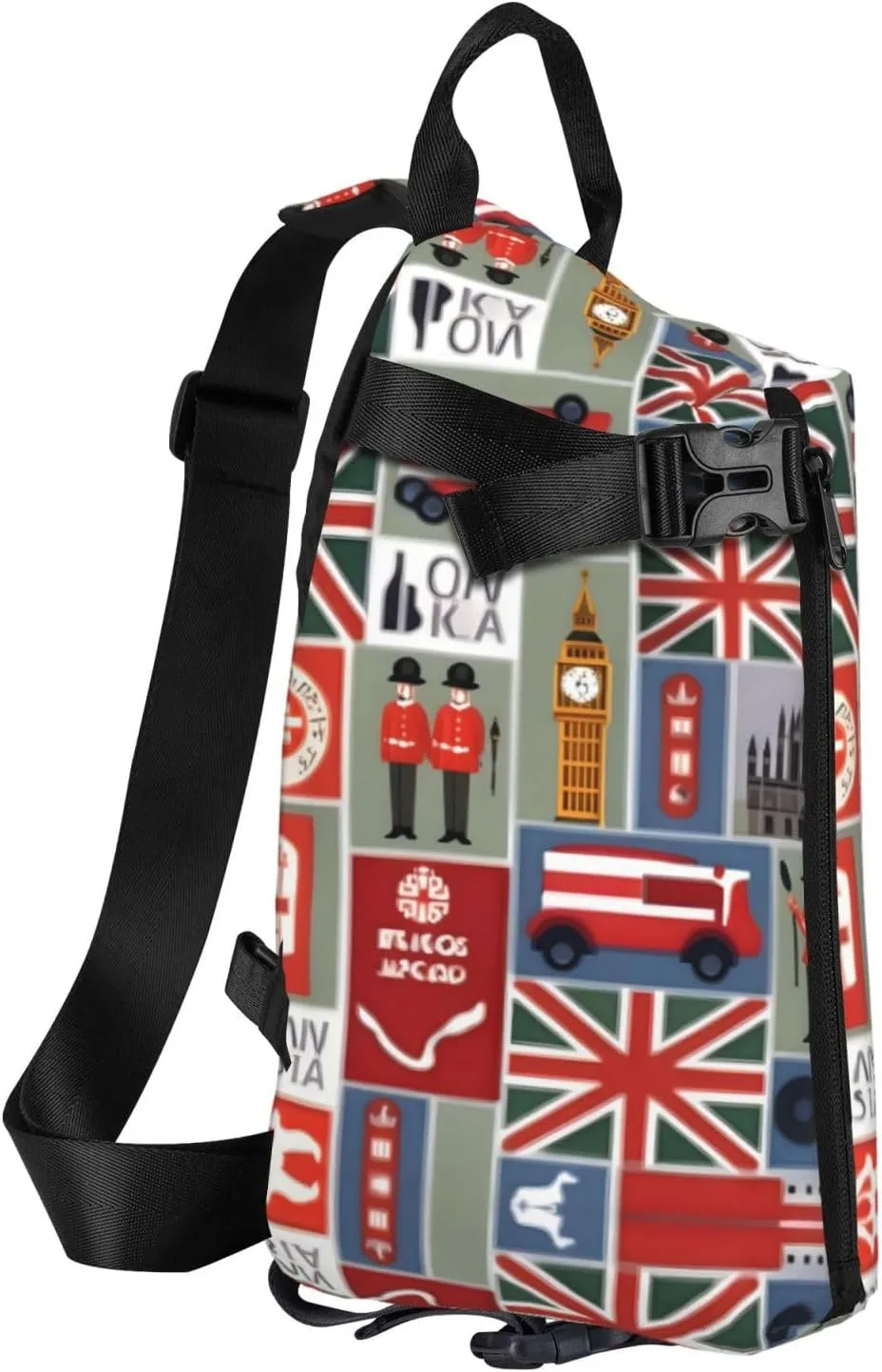 Flower Diamond Paintings Print Lightweight Adjustable Crossbody Backpack Daypack For Men,Women Sling Bag