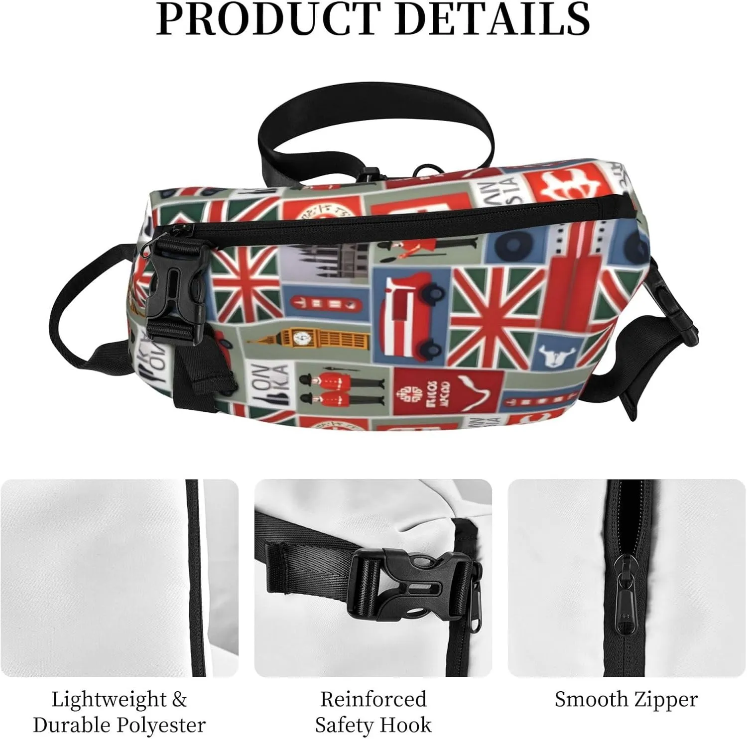 Flower Diamond Paintings Print Lightweight Adjustable Crossbody Backpack Daypack For Men,Women Sling Bag