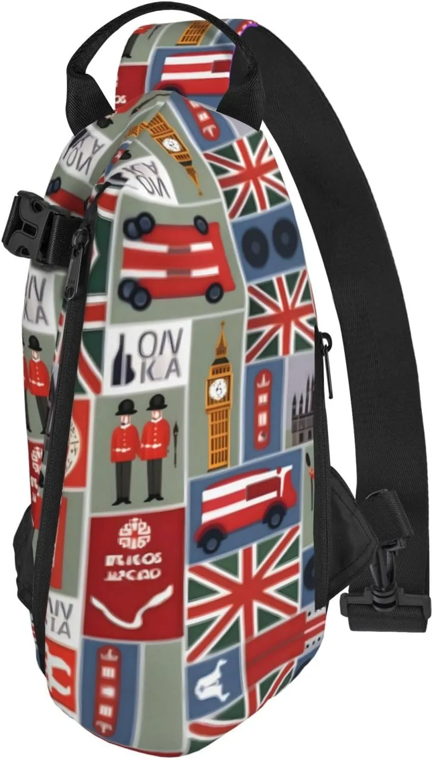 Flower Diamond Paintings Print Lightweight Adjustable Crossbody Backpack Daypack For Men,Women Sling Bag