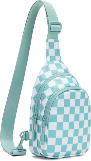 FODOKO Sling Crossbody Bag Main Compartment, Zippered Front Pockets, Adjustable Shoulder Strap, WaterResistant Lightweight