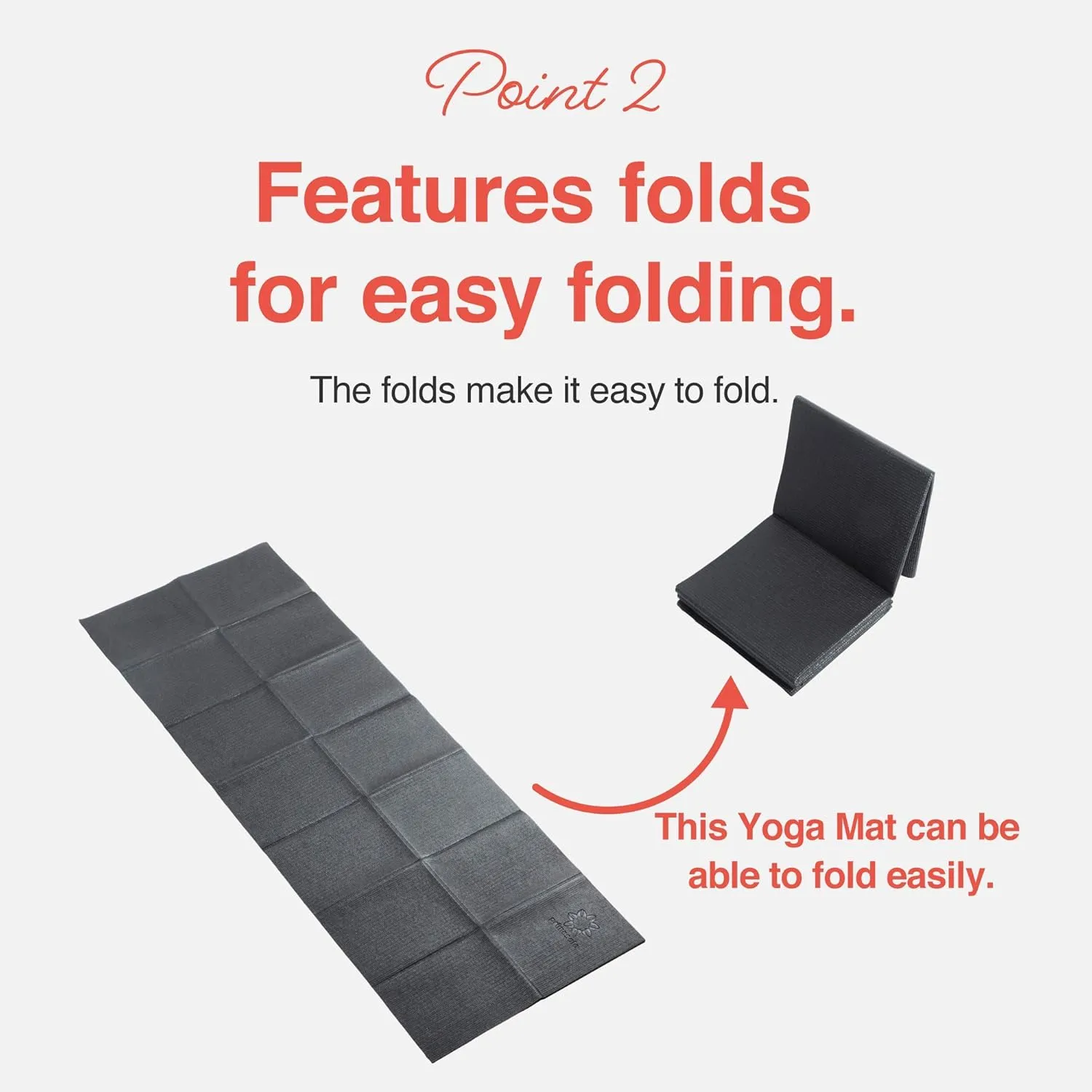 Folding Yoga Travel Pilates Mat Foldable Easy to Carry to Class Beach Park Tear-resistant Travel Picnics 4mm Thick 9 Colors