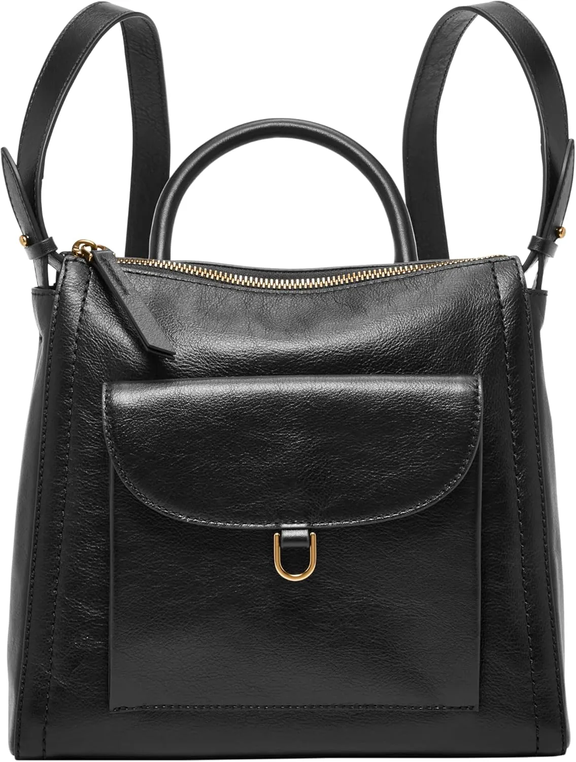 Fossil Women's Parker Leather Convertible Backpack Purse Handbag for Women