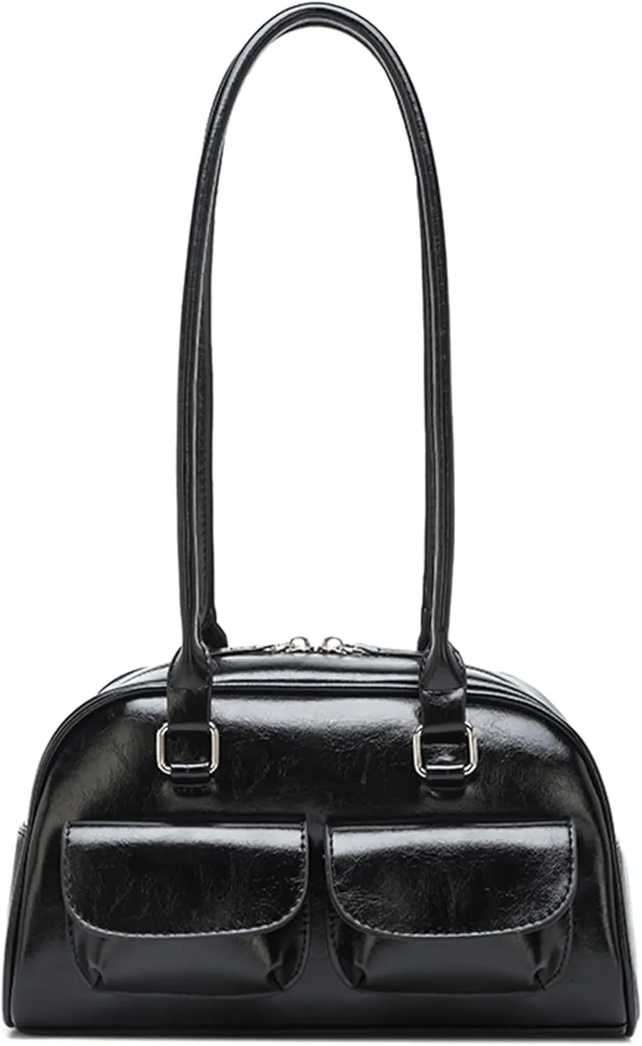 Fozehlad Y2K Hobo Bags for Women Retro Tote Handbag Top Handle PU Leather Shoulder Bag for Trendy