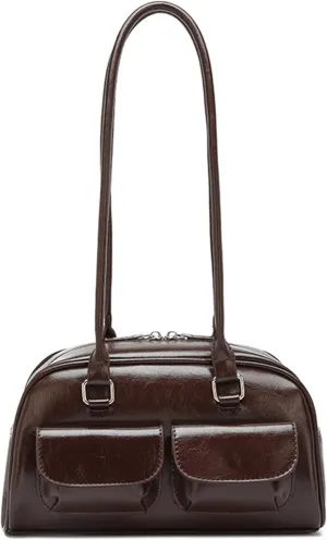 Fozehlad Y2K Hobo Bags for Women Retro Tote Handbag Top Handle PU Leather Shoulder Bag for Trendy