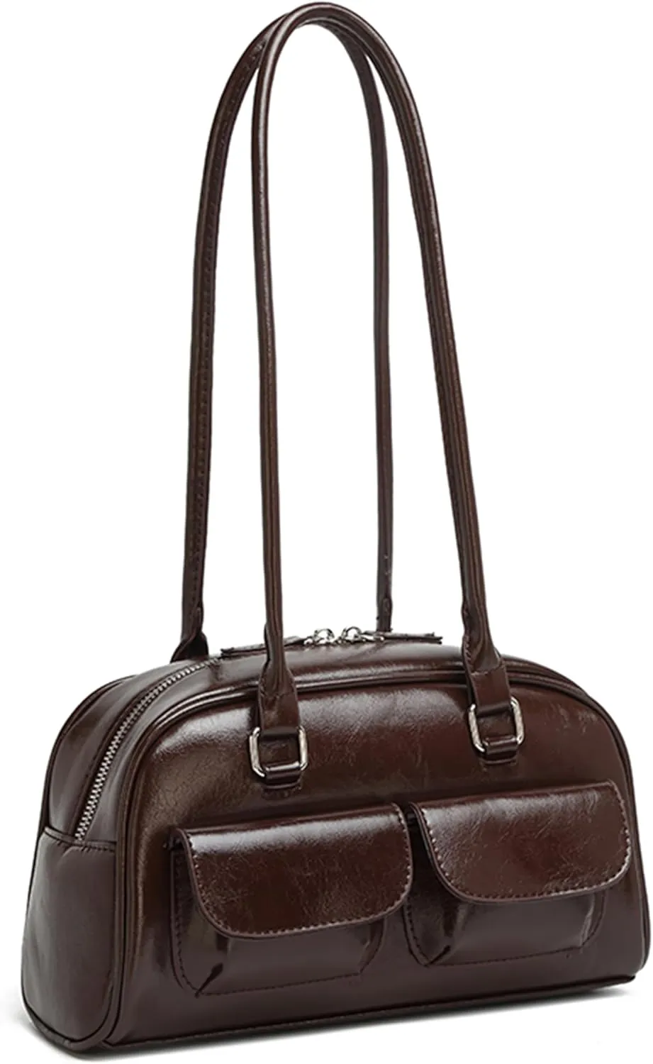 Fozehlad Y2K Hobo Bags for Women Retro Tote Handbag Top Handle PU Leather Shoulder Bag for Trendy
