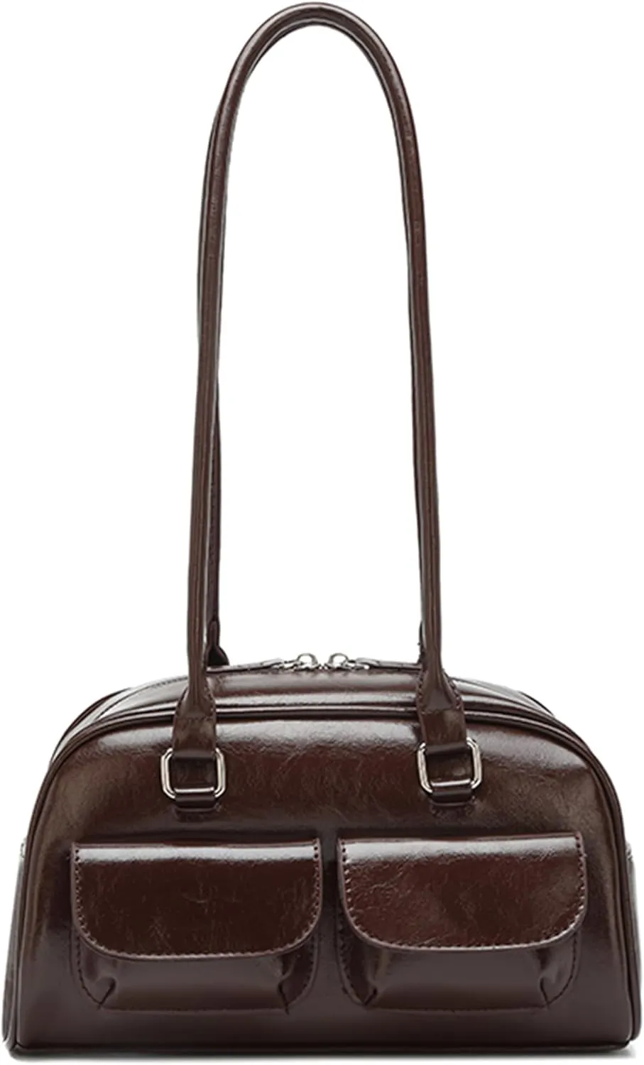 Fozehlad Y2K Hobo Bags for Women Retro Tote Handbag Top Handle PU Leather Shoulder Bag for Trendy