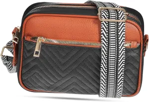 FRCOLOR Pack Outdoor Fanny Pack with Adjustable Strap Versatile Crossbody Bag with Multiple Compartments and Secure Zipper Closures for Sports Travel and Camping Durable PU Material