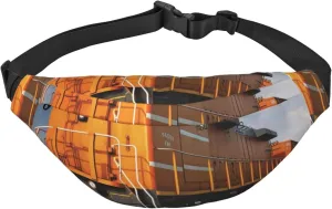 Freight Train Fanny Packs for Men Women Waist Packs Large Crossbody Belt Bag Bum Bag with Adjustable Strap