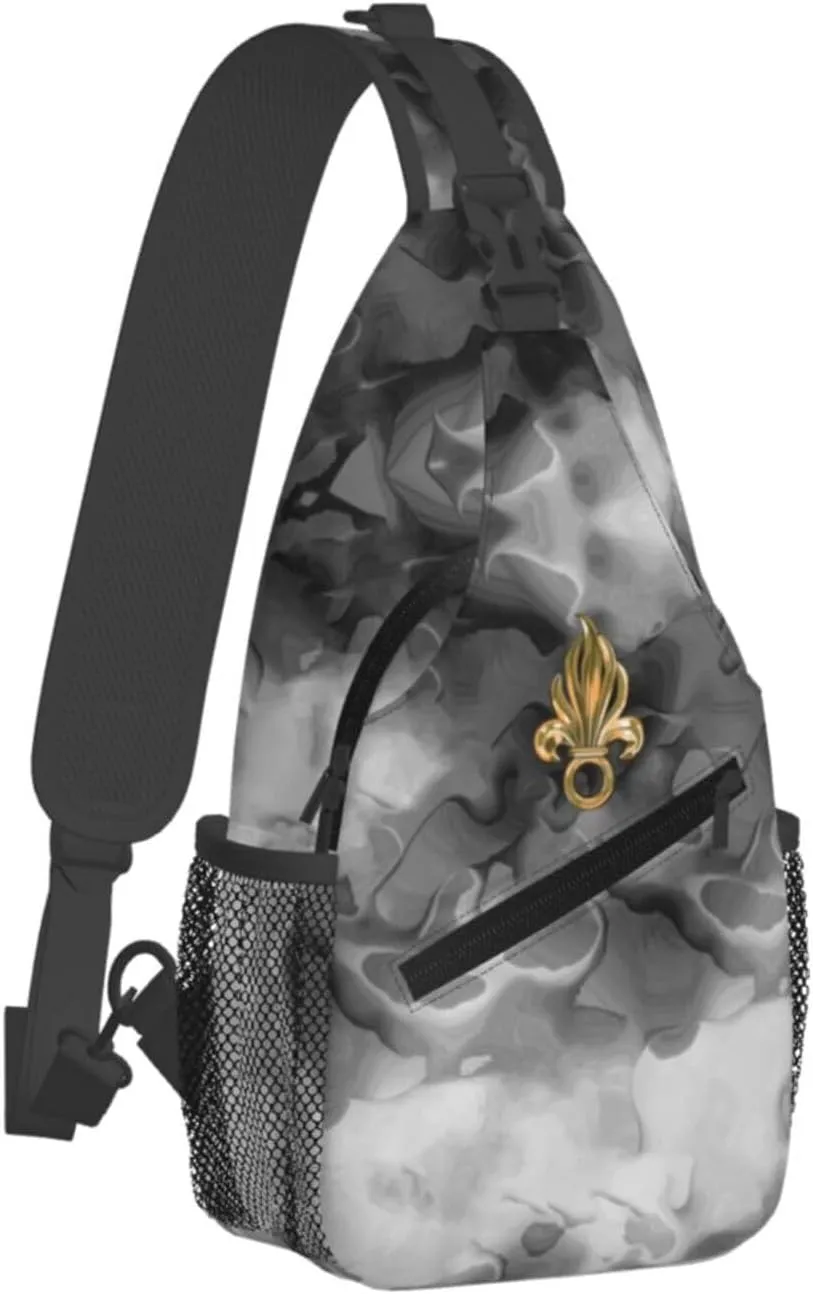 French Foreign Legion Logo Sling Bag Crossbody Backpack Shoulder Casual Daypack Bag for Men Women