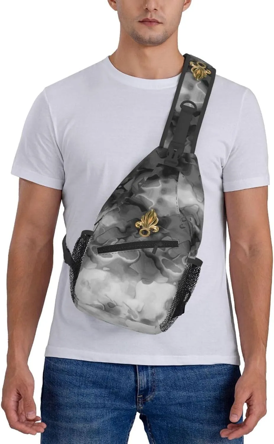 French Foreign Legion Logo Sling Bag Crossbody Backpack Shoulder Casual Daypack Bag for Men Women
