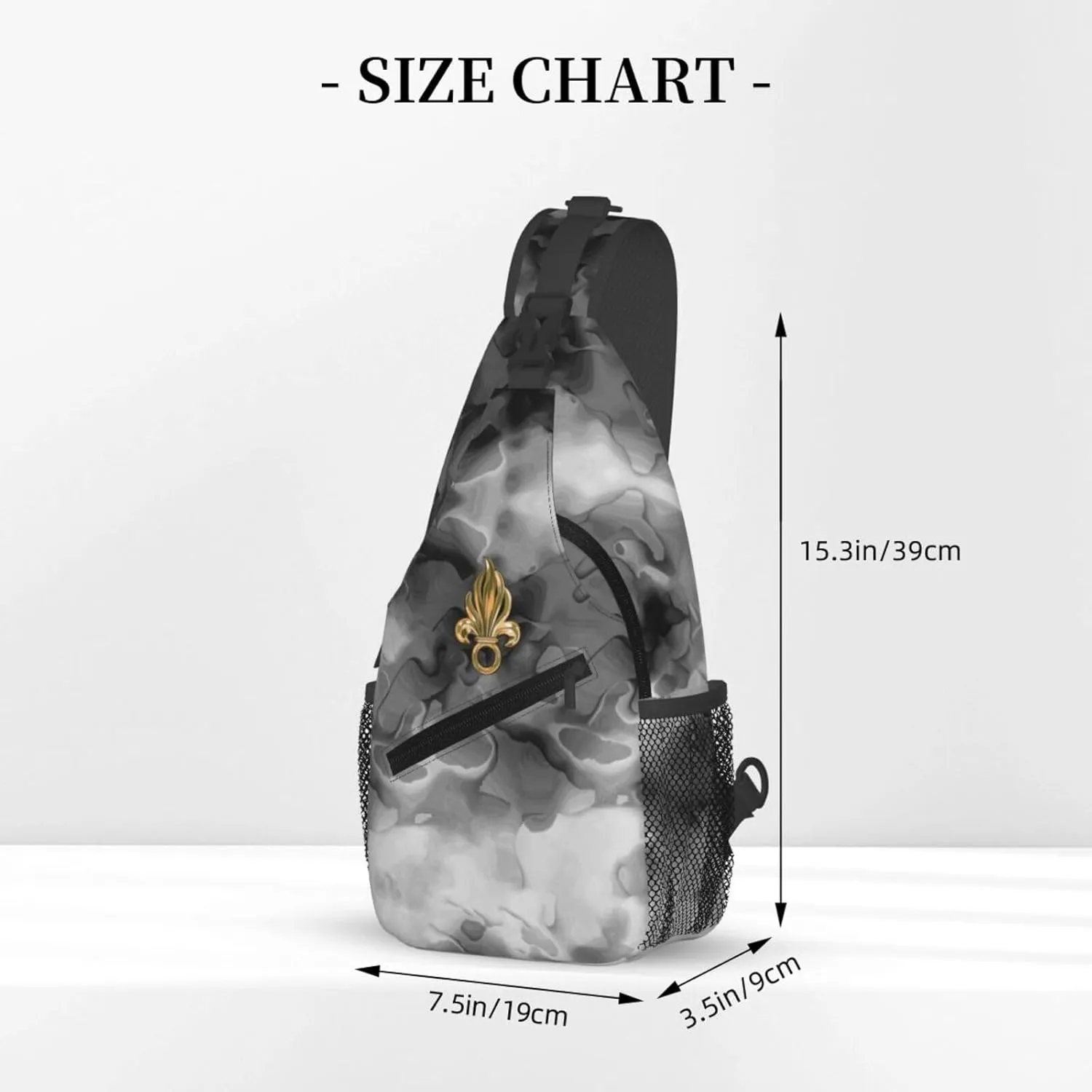 French Foreign Legion Logo Sling Bag Crossbody Backpack Shoulder Casual Daypack Bag for Men Women