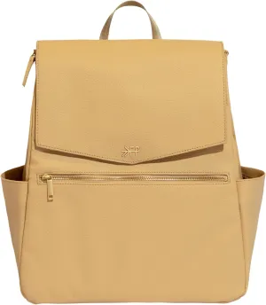 Freshly Picked Classic II Diaper Bag Backpack, Wipeable Vegan Leather With Changing Pad, Convertible (Prosecco V2)