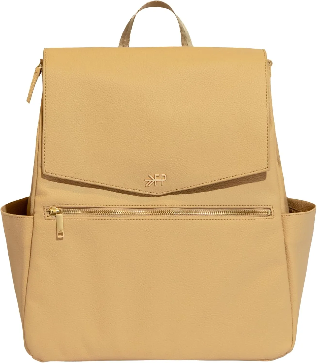 Freshly Picked Classic II Diaper Bag Backpack, Wipeable Vegan Leather With Changing Pad, Convertible (Prosecco V2)