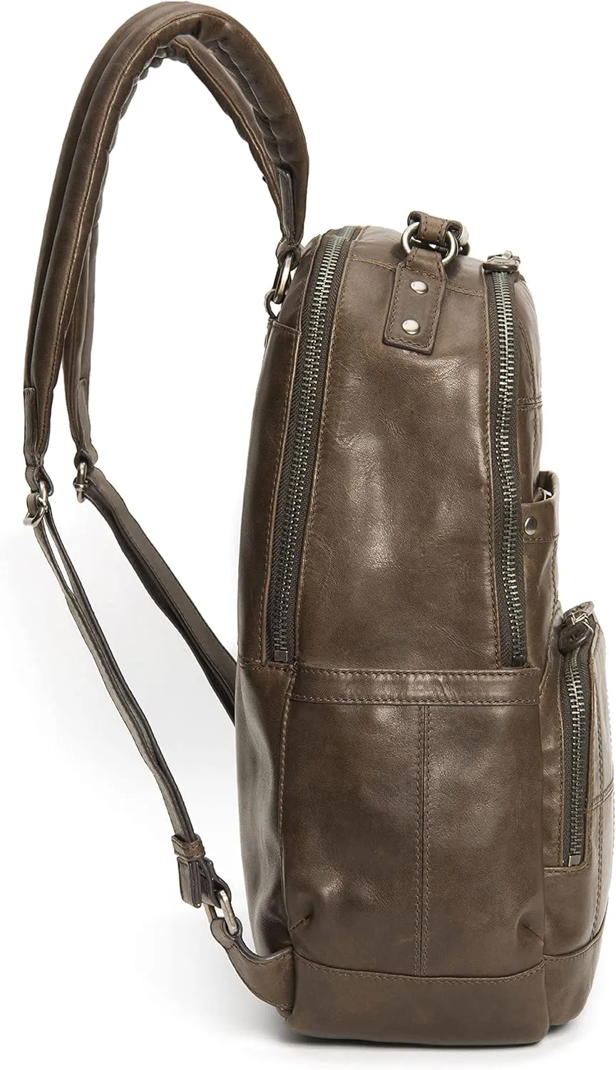 Frye mens Logan Patchwork Backpacks, Slate, One Size US