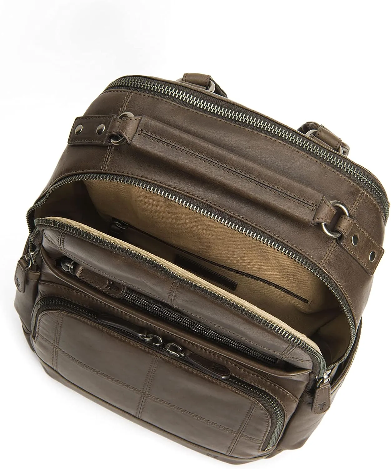 Frye mens Logan Patchwork Backpacks, Slate, One Size US