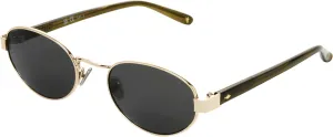 Frye Women's Savannah Oval Sunglasses, Gold, 52mm
