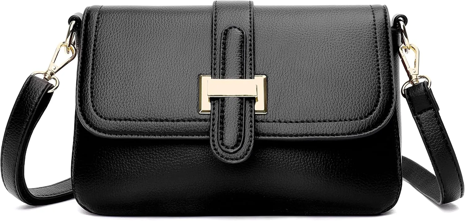 FSD.WG Fashion Quilted Crossbody Bag,Leather Ladies Shoulder Purses, Mini Shoulder Bag,Phone Wallet Purse for Women
