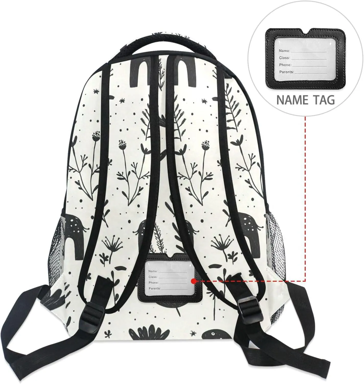 Fun Backpack for Teenager Waterproof College School Computer Bag with Chest Strap Gift Men & Women Beauty Dino