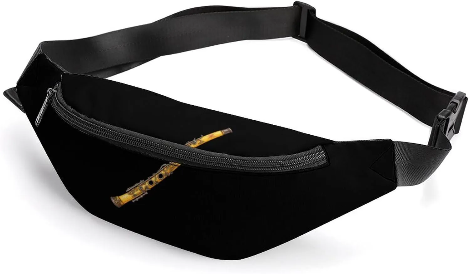 Funny Flute Belt Bag Adjustable Strap Fanny Pack Crossbody Bag Waist Bag for Women Men