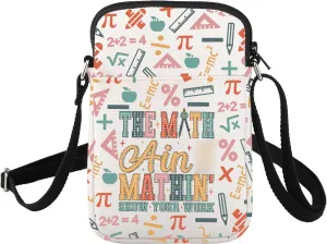 FUSTMW Math Teacher Gift The Math Crossbody Math Teacher Appreciation Gifts Math Purse with Strap