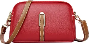 FZVYD Tous Handbags for Women,Crossbody Purses for Women Casual Adjustable Strap Ladies Shoulder Bag PU Leather Shoulder Bag 2024 Fashion Handbags Red #2