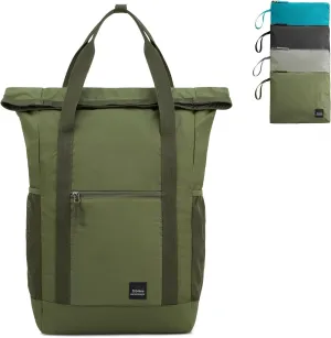 G4Free 40L Packable Backpack Waterproof Tote Bag Convertible Large Lightweight Hiking Backpack Travel Casual Daypack for Maen Women(Army Green)