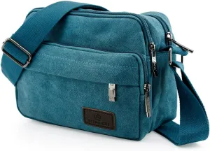 GEARONIC TM Men Vintage Crossbody Canvas Messenger Shoulder Bag Hiking Military Travel Satchel