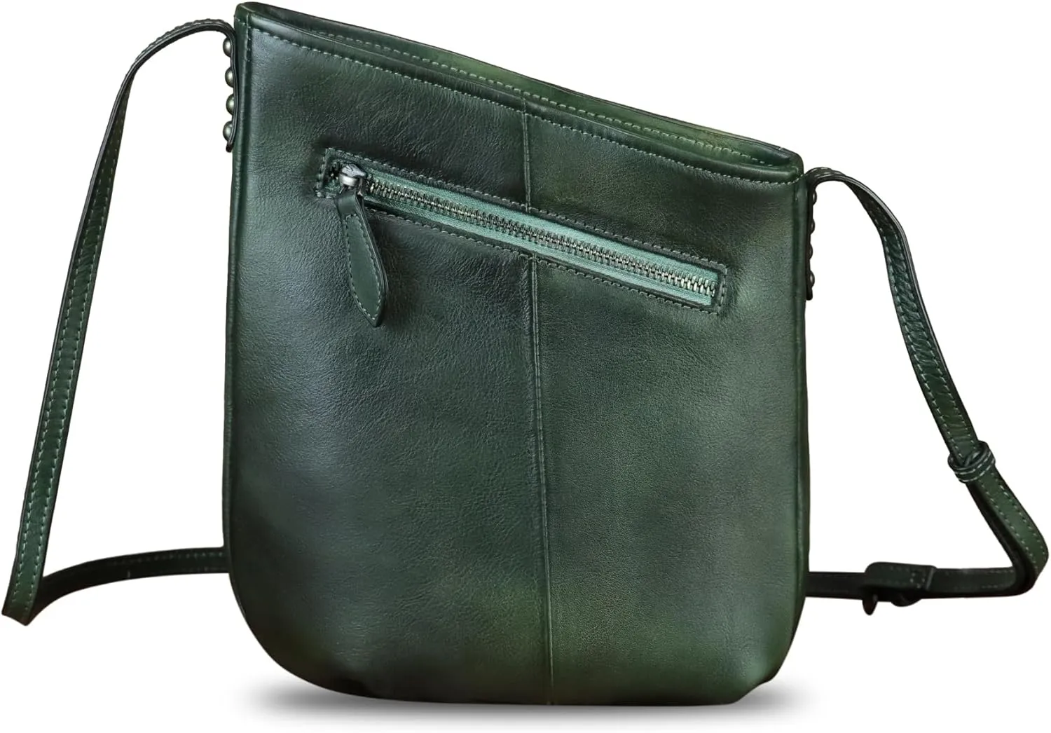 Genuine Leather Crossbody Bag for Women Hand Painted Leather Handmade Crossbody Satchel Purse Handbag