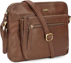 Genuine Leather Crossbody Bags for Women, Premium Handmade Leather Purses - Shoulder Handbags, Adjustable Strap