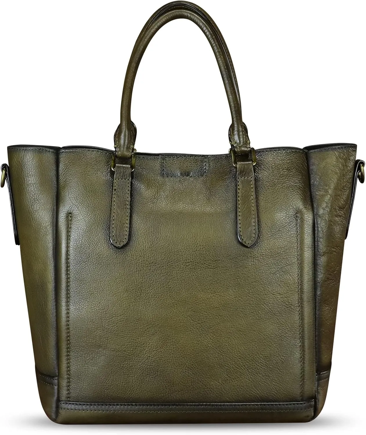 Genuine Leather Handbag for Women Hand Painted Leather Top Handle Satchel Handmade Crossbody Purse Tote Bag