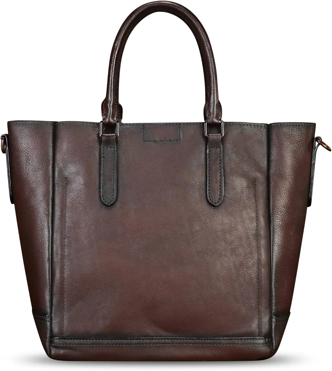 Genuine Leather Handbag for Women Hand Painted Leather Top Handle Satchel Handmade Crossbody Purse Tote Bag