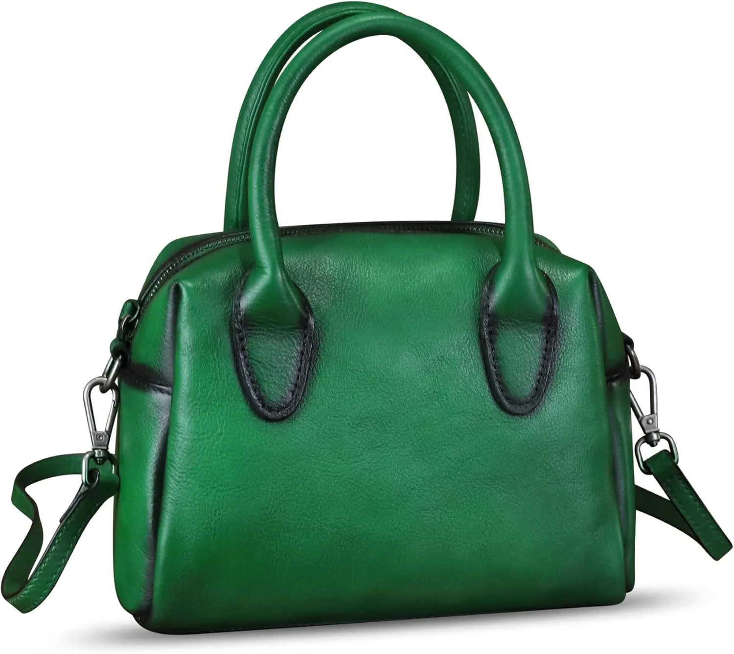 Genuine Leather Handbag for Women Leather Top Handle Purse Retro Handmade Satchel Vintage Crossbody Hobo Bag