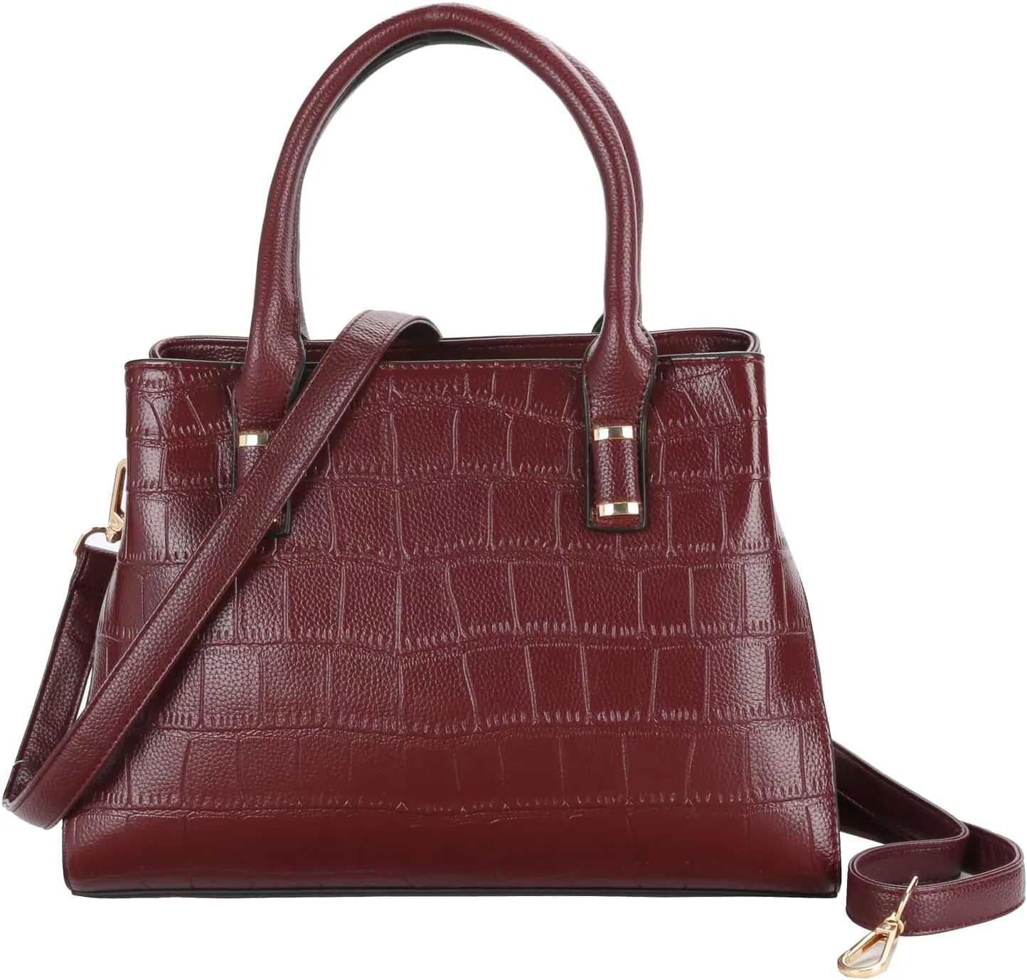 Genuine Leather Handbags for Women Satchel Purses Shoulder Bag Cowhide Top Handle Handbag