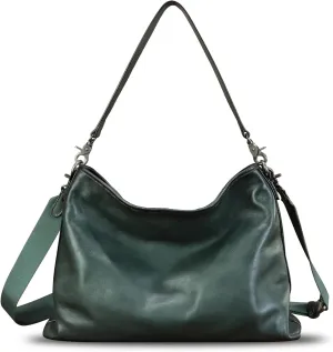 Genuine Leather Hobo Bag for Women Tote Bag Vintage Handmade Shoulder Bag Crossbody Bag Satchel Purses