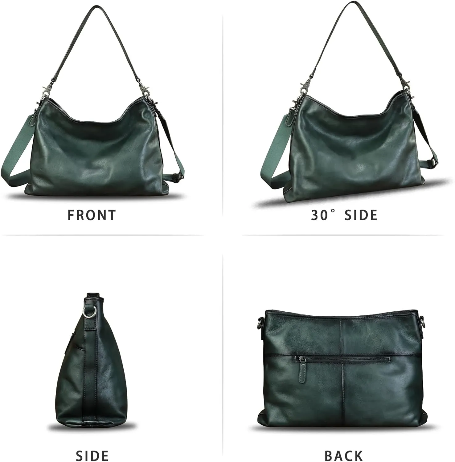 Genuine Leather Hobo Bag for Women Tote Bag Vintage Handmade Shoulder Bag Crossbody Bag Satchel Purses