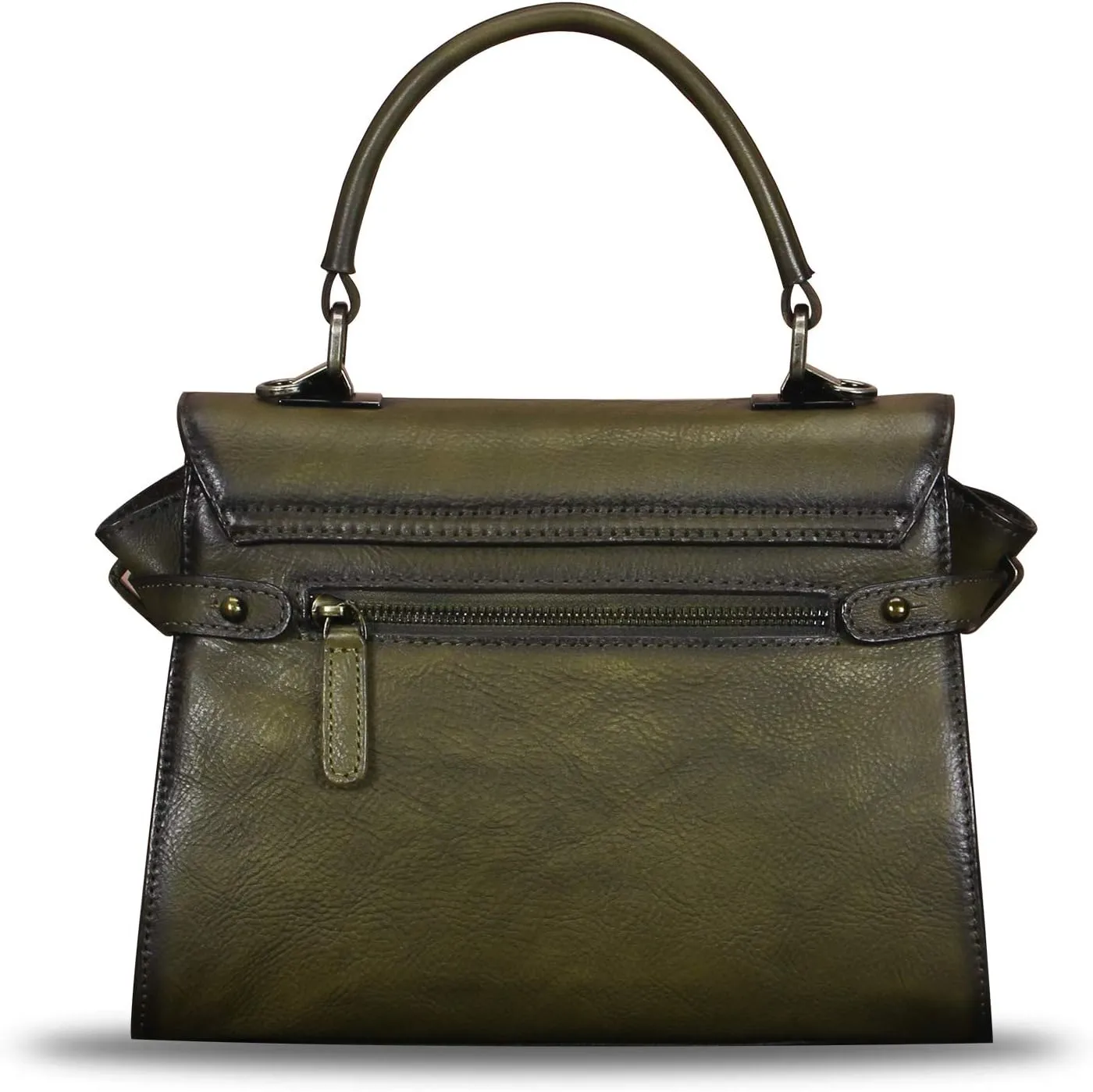 Genuine Leather Purses and Handbags for Women Vintage Real Leather Shoulder Bag Crossbody Purses Satchel Bag with Strap