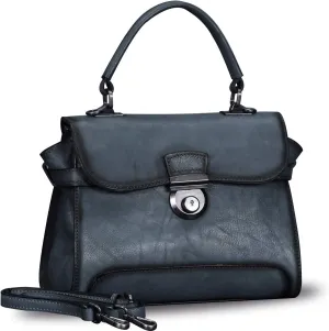Genuine Leather Purses and Handbags for Women Vintage Real Leather Shoulder Bag Crossbody Purses Satchel Bag with Strap
