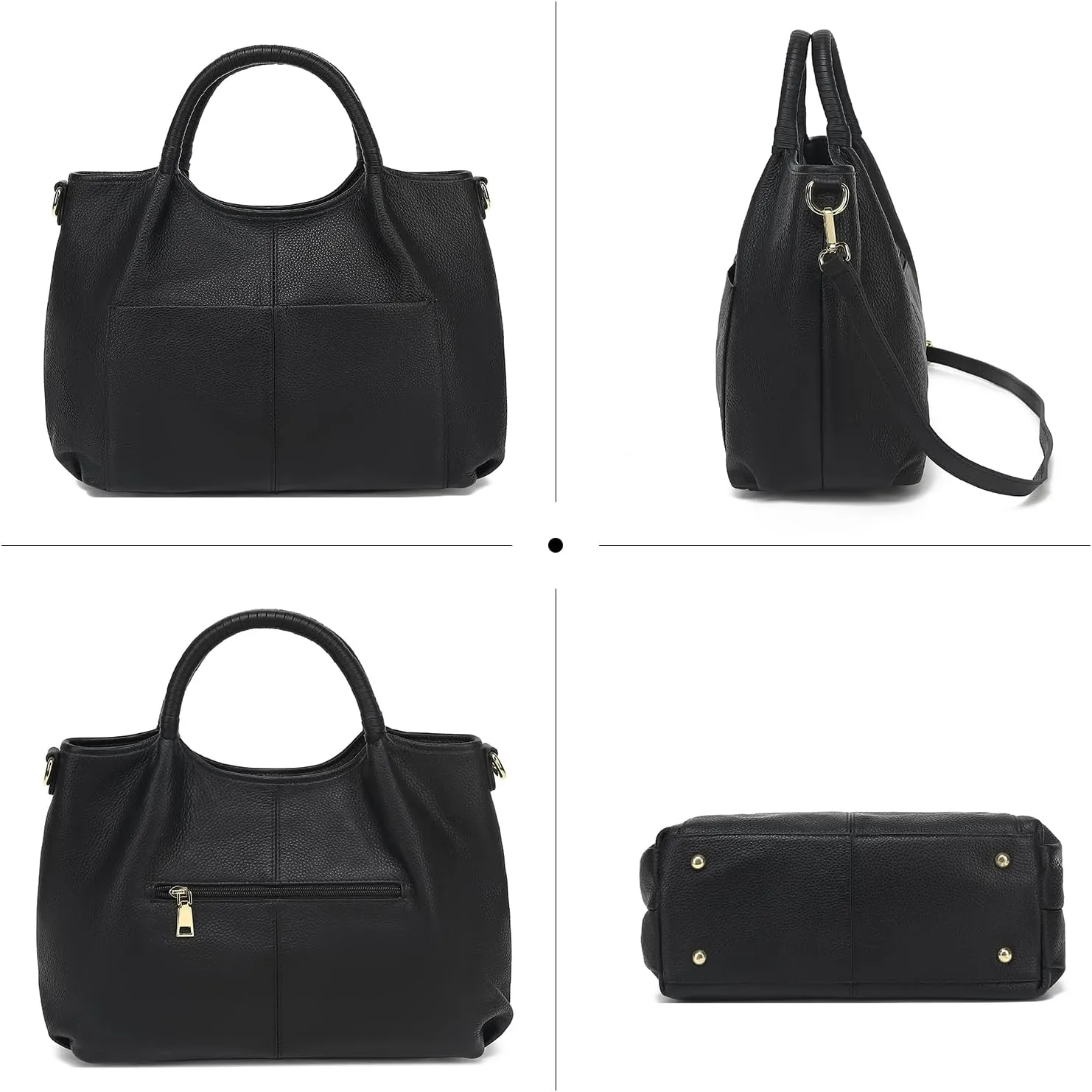 Genuine Leather Purses for Women Crossbody Shoulder Bags Designer Handbags Top Handle Satchel Bag