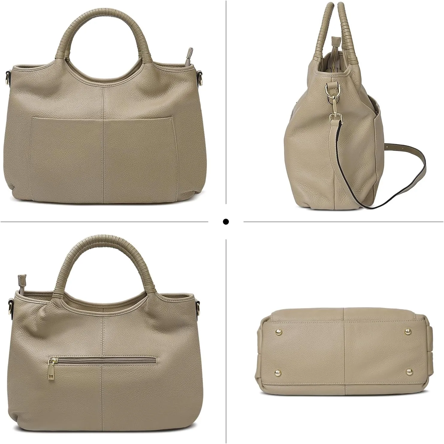 Genuine Leather Purses for Women Crossbody Shoulder Bags Designer Handbags Top Handle Satchel Bag