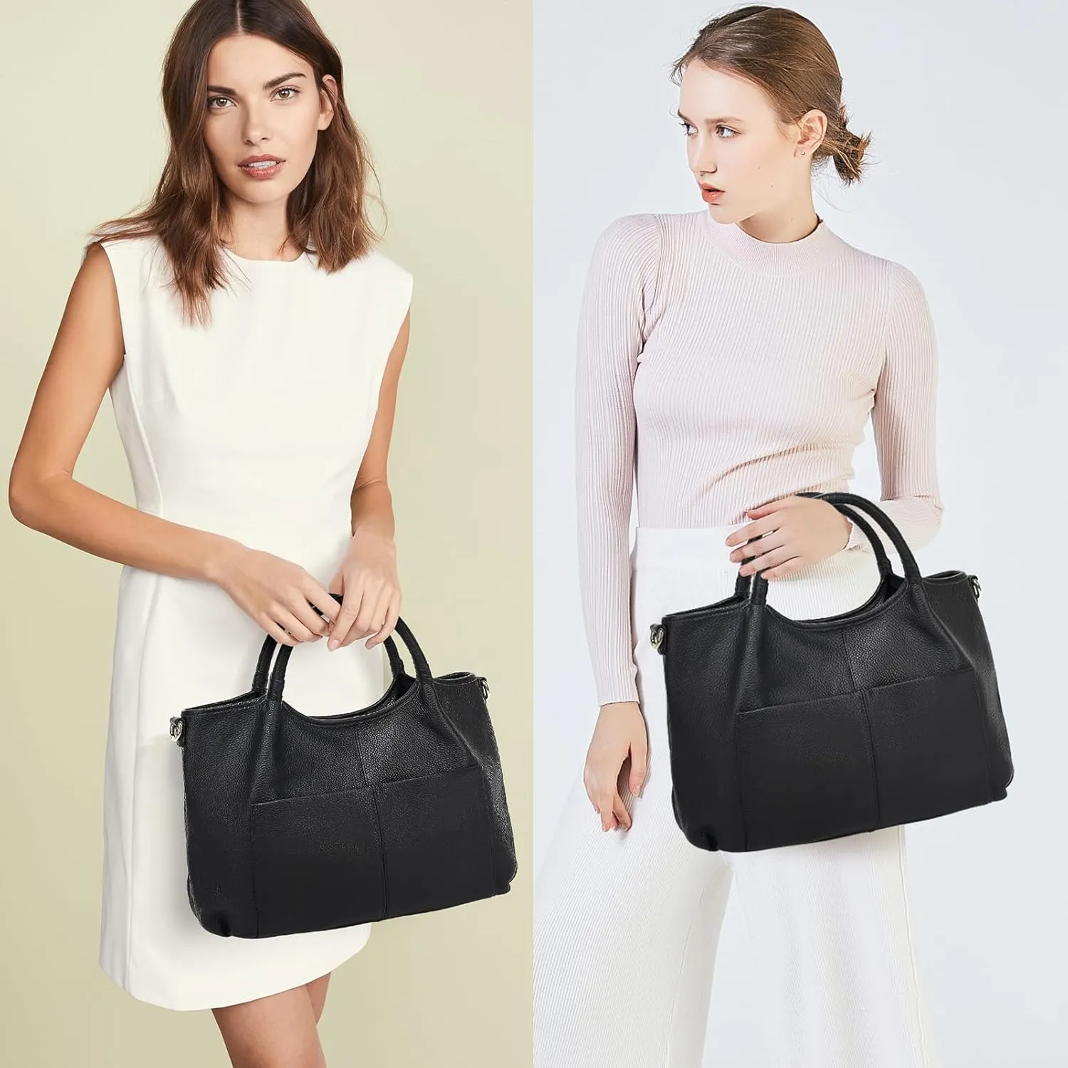 Genuine Leather Purses for Women Crossbody Shoulder Bags Designer Handbags Top Handle Satchel Bag