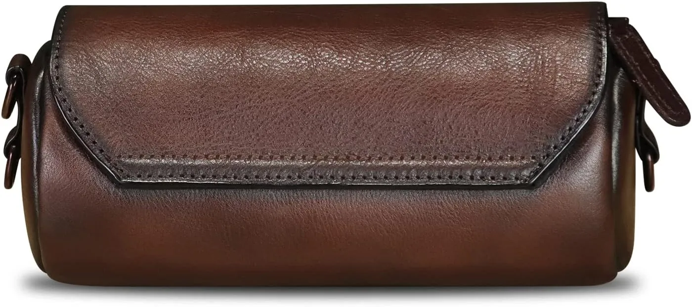 Genuine Leather Satchel for Women Vintage Shoulder Purse Handmade Handbag Retro Small Crossbody Bag