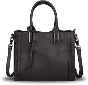Genuine Leather Satchel Handbag for Women Vintage Handmade Shoulder Bag Cowhide Tote Purse