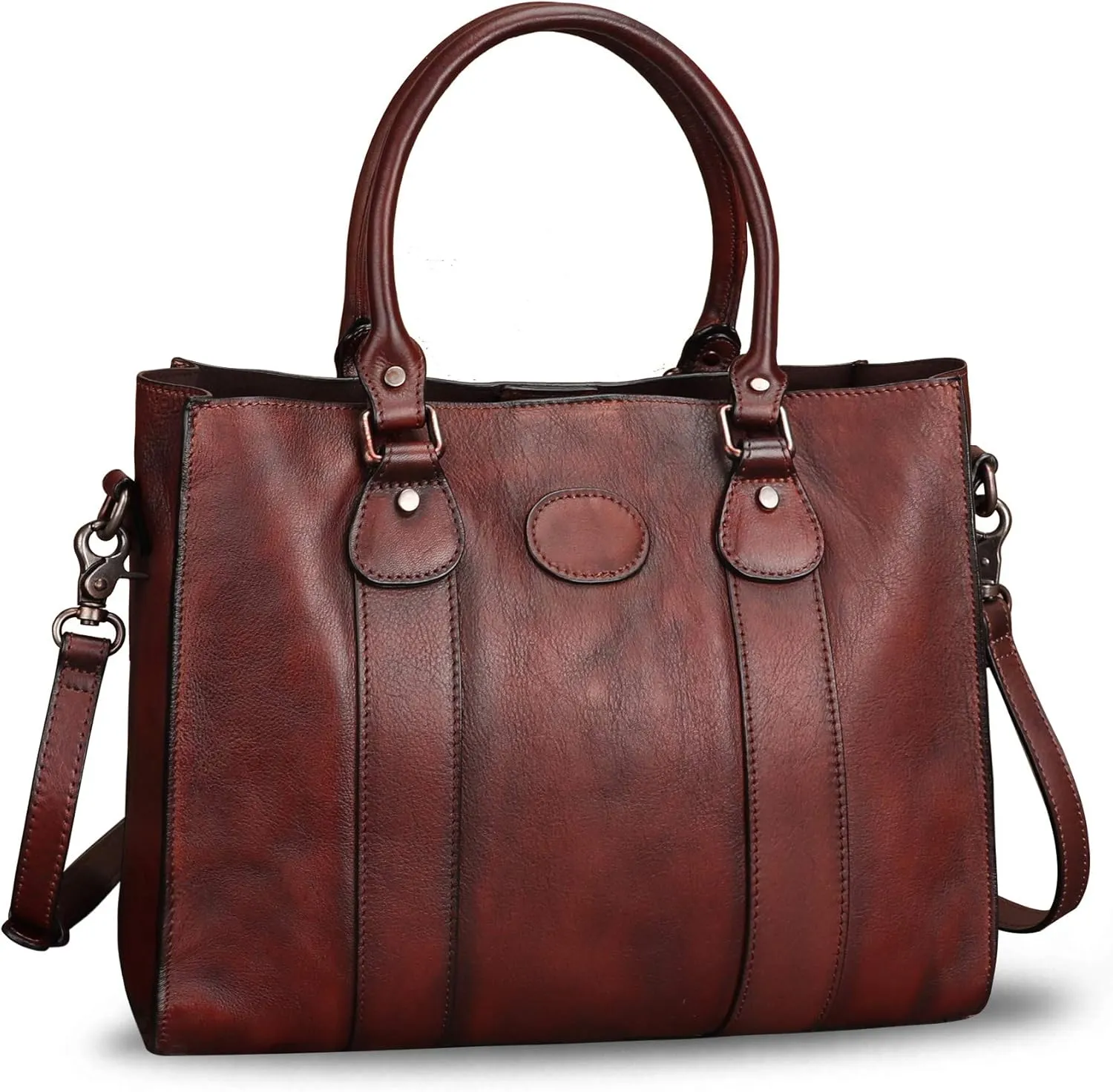Genuine Leather Satchel Purses Handbags for Women Top Handle Shoulder Bags Lady Crossbody Tote Bag