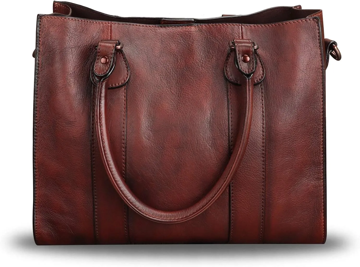 Genuine Leather Satchel Purses Handbags for Women Top Handle Shoulder Bags Lady Crossbody Tote Bag