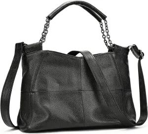 Genuine Leather Women Handbags Shoulder Purses Designer Tote Bag Fashion Crossbody Satchel Hobo Bag