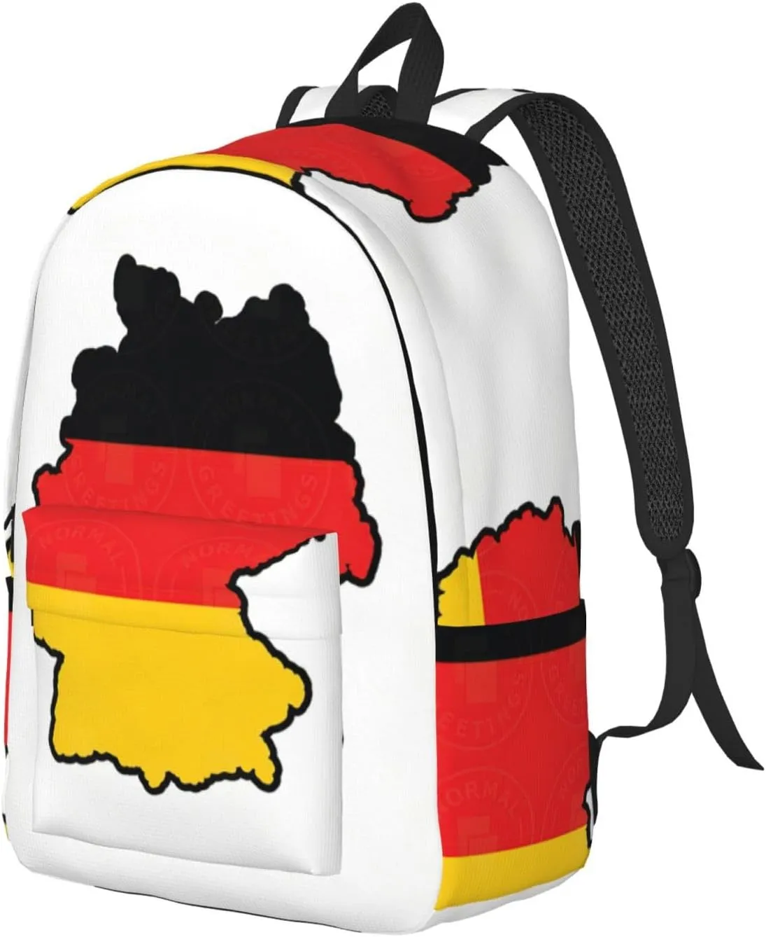 German Flag Map print Backpack Travel Backpacks for Women Men College Backpack Computer Bag for Travel