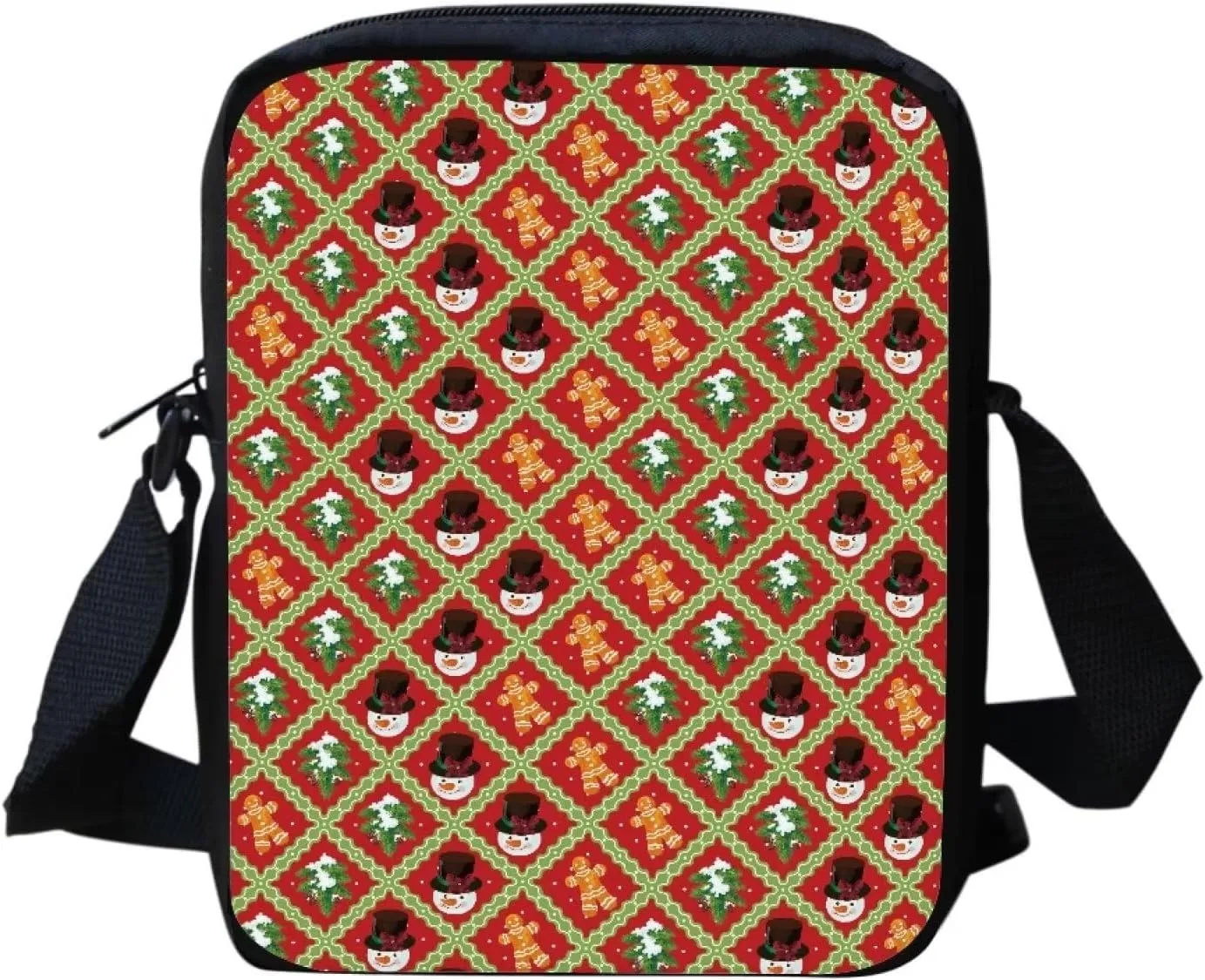 GIFTPUZZ Christmas Cross Body Bag for Woman, Fashion Design Sling Bag with Adjustable Strap, Decoration Bags