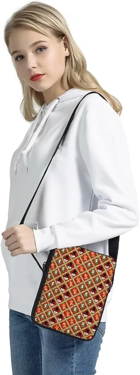 GIFTPUZZ Christmas Cross Body Bag for Woman, Fashion Design Sling Bag with Adjustable Strap, Decoration Bags